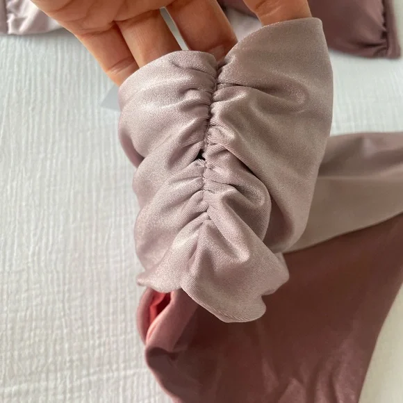 NWT REINA Bikini Swimsuit Rose Pink Large - Picture 11 of 13